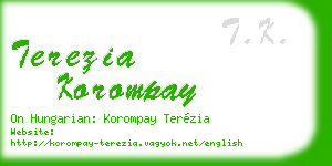 terezia korompay business card